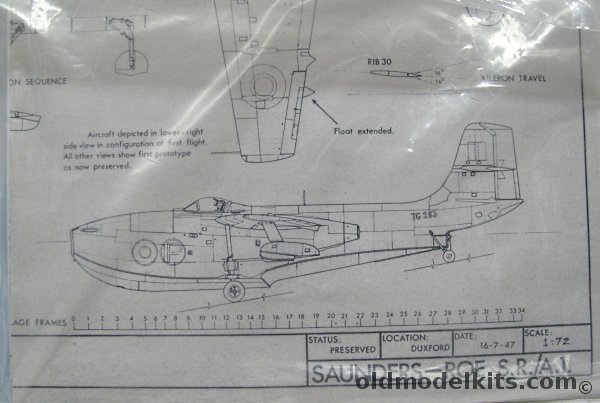 ID Models 1/72 Saunders-Roe SR.A/1 (SR-A1) Flying Boat Fighter plastic model kit